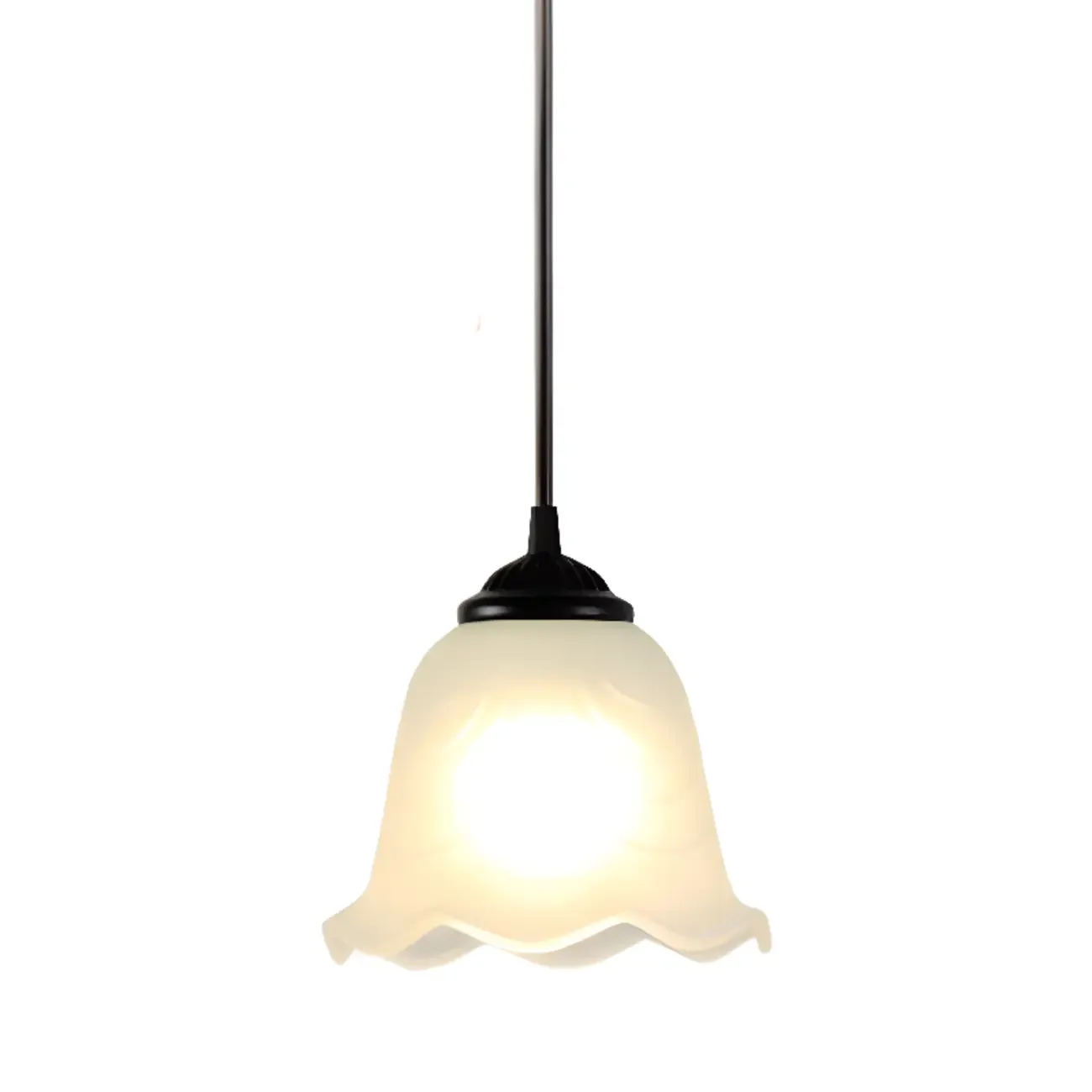 Modern Glass Island Pendant Light with Iron, 3-Lights Image - 8