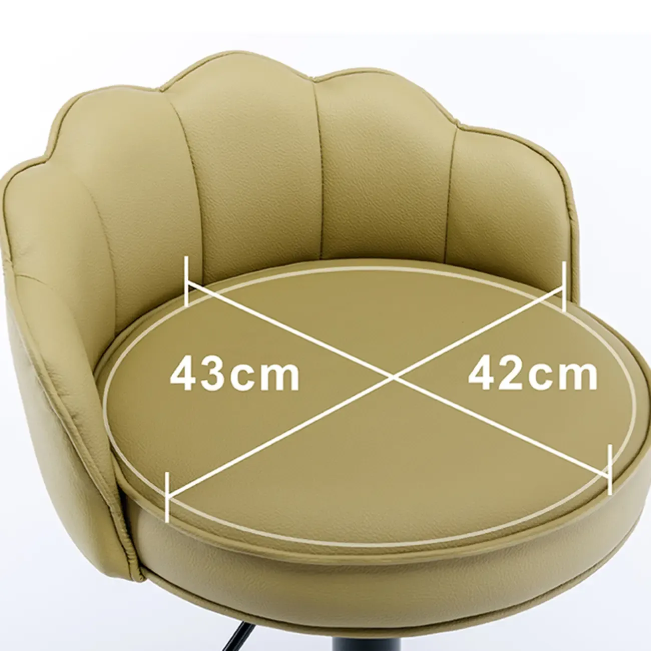 Industrial Leather Swivel Bar Stools with Curved Back for Home Image - 16