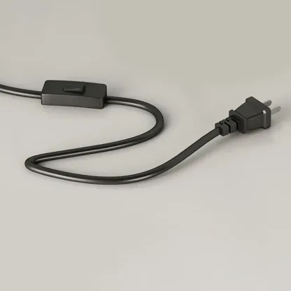 Modern Fabric Dome Metal Arc Floor Lamp Plug-In for Living Room Image - 10