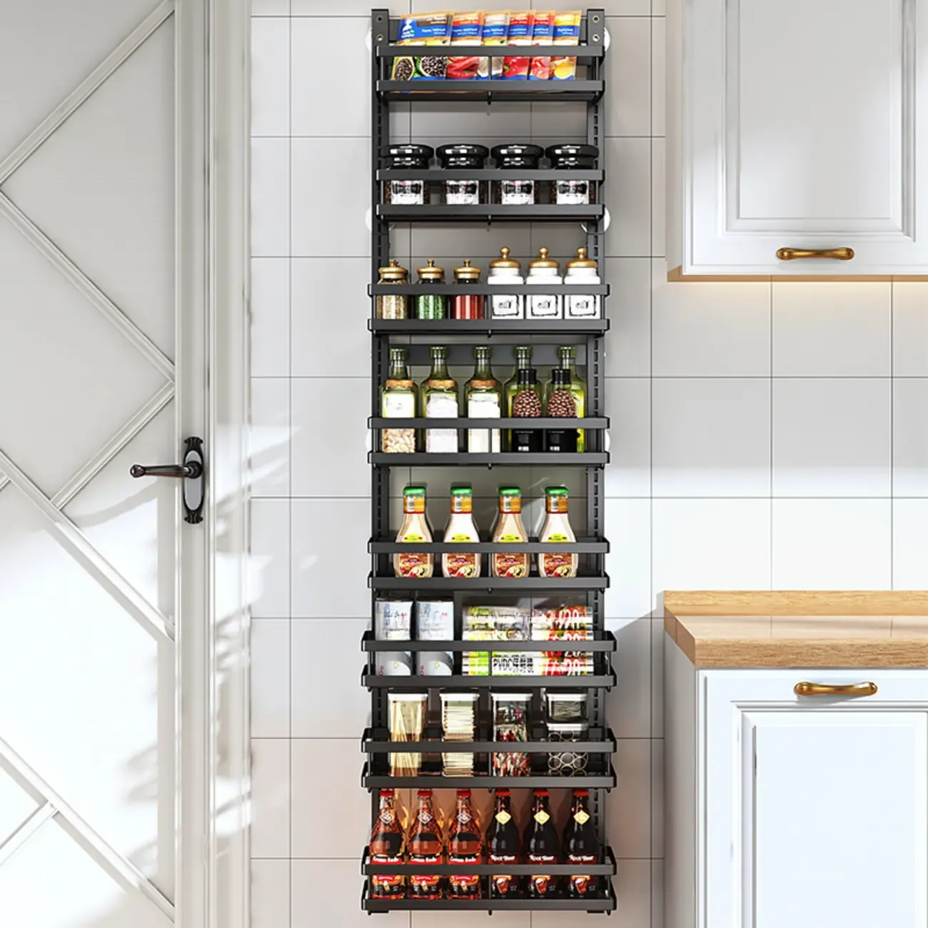 Adjustable Steel Wall-Mounted Multi-Shelf Storage Racks | HomeyFad