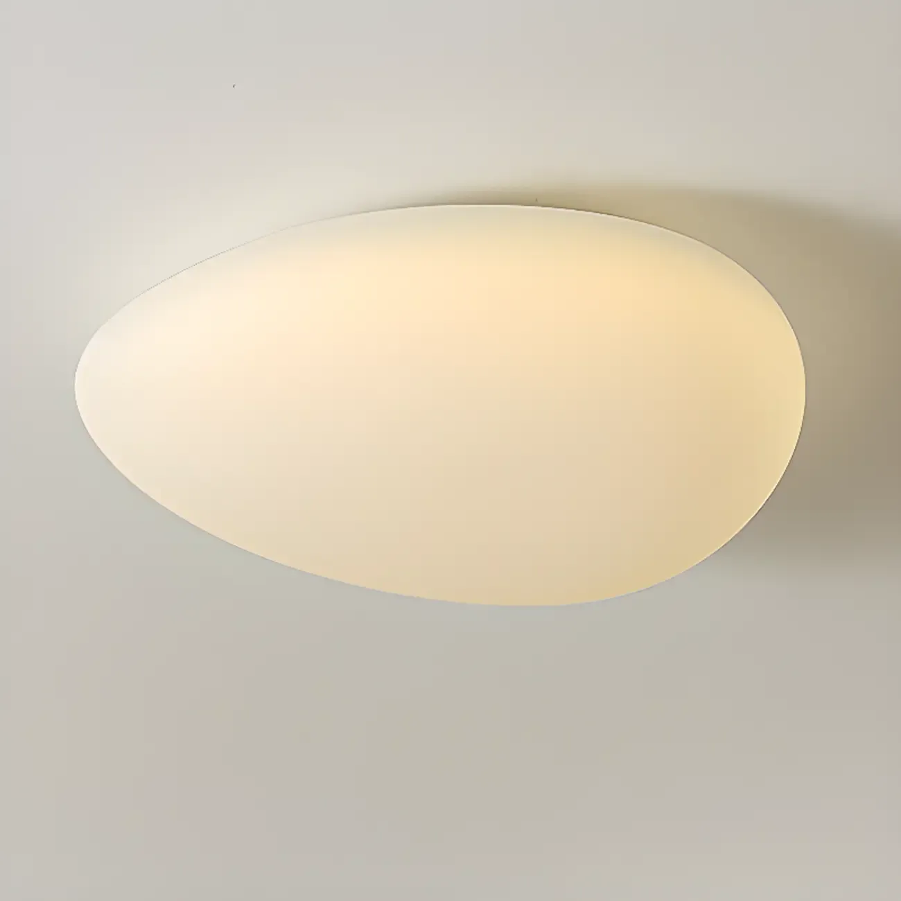 Modern Geometric Dimmable LED Flush Ceiling Light Image - 6