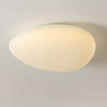 Modern Geometric Dimmable LED Flush Ceiling Light Image - 6