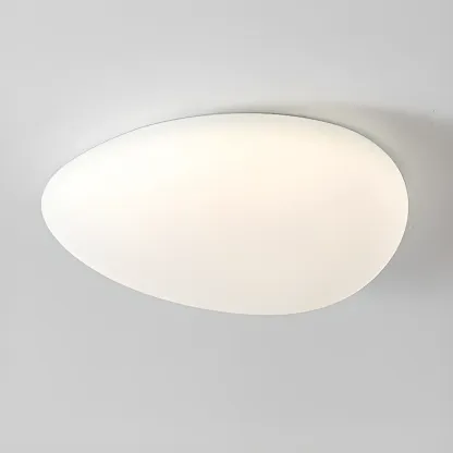 Modern Geometric Dimmable LED Flush Ceiling Light Image - 7