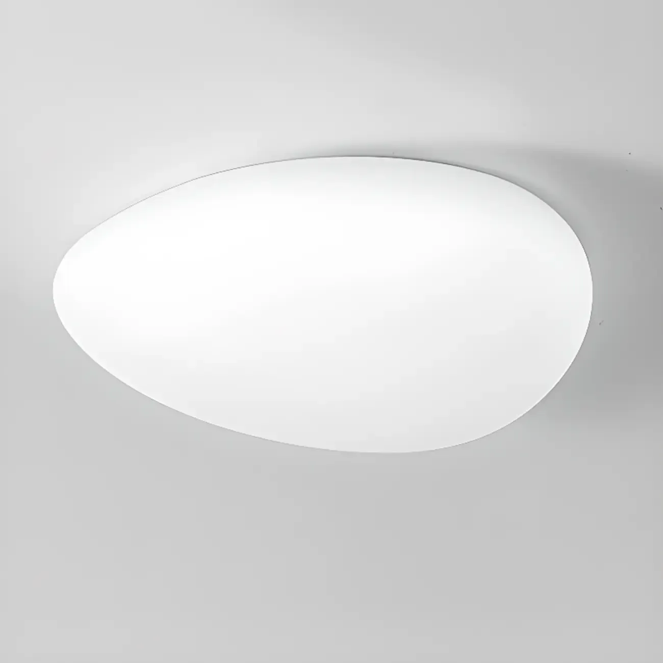 Modern Geometric Dimmable LED Flush Ceiling Light Image - 8
