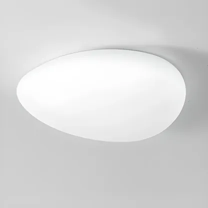 Modern Geometric Dimmable LED Flush Ceiling Light Image - 8