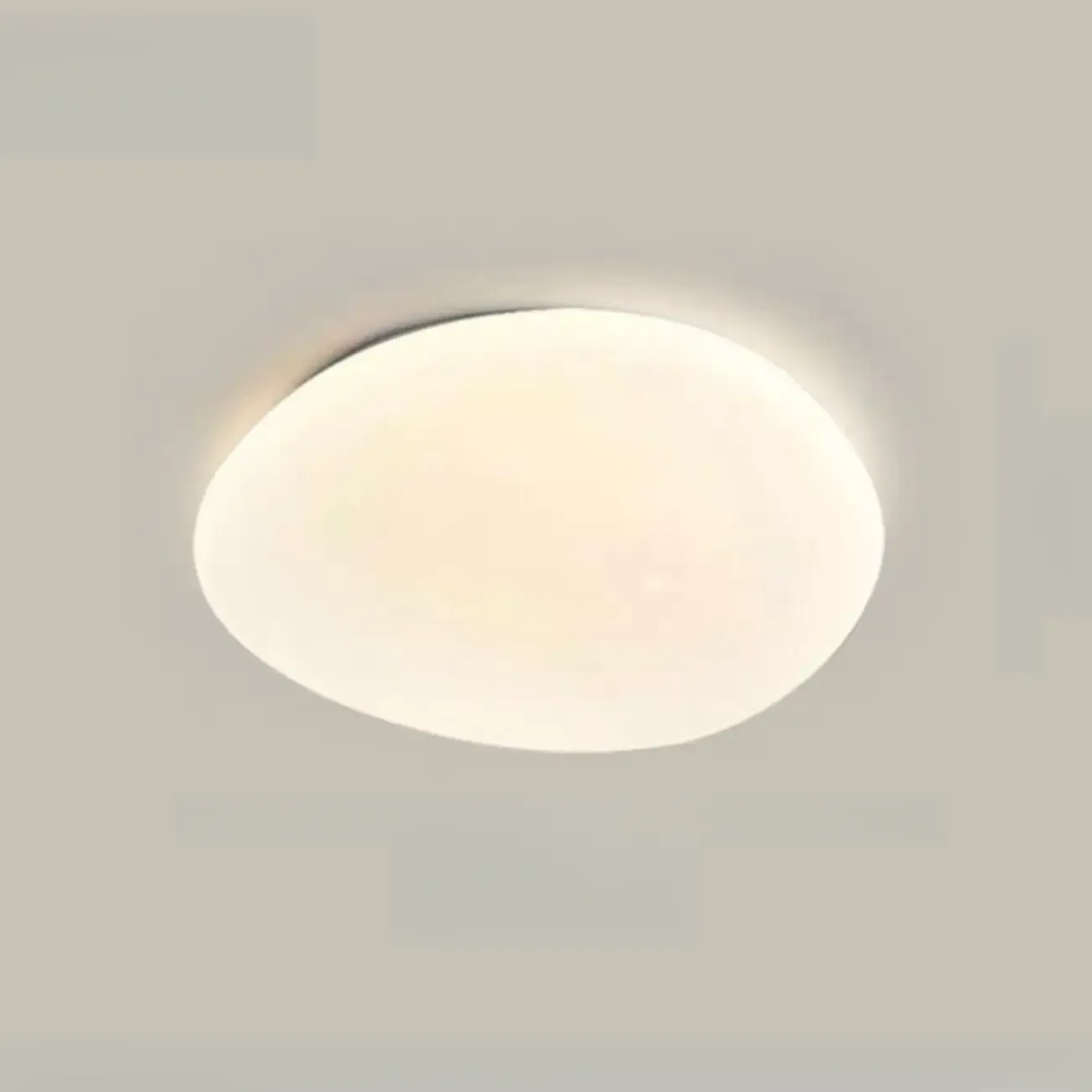 Modern Geometric Dimmable LED Flush Ceiling Light Image - 10