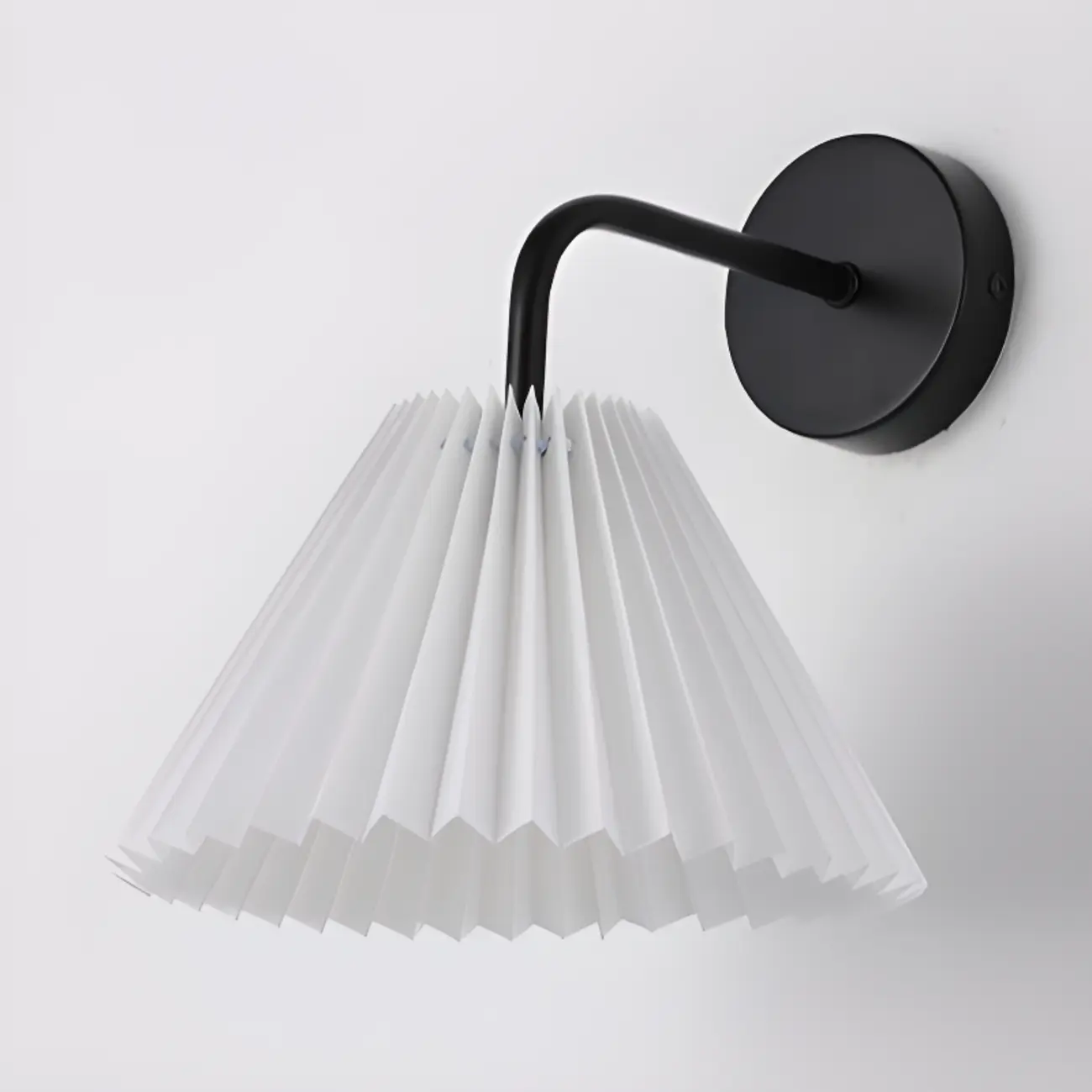 Vintage Cone Fabric Metal Fixture Wall Sconce Image - 17 | homeyfad