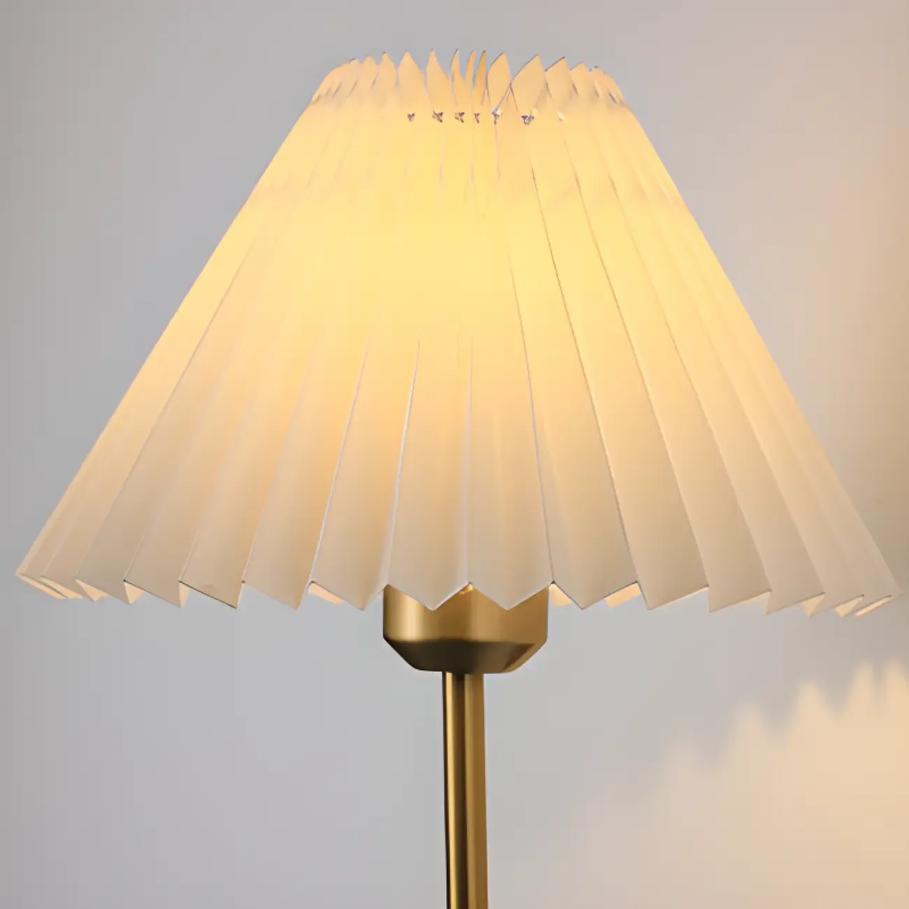 Vintage Cone Fabric Metal Fixture Wall Sconce Image - 19