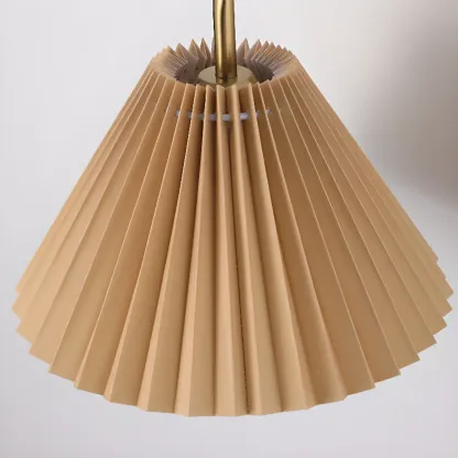 Vintage Cone Fabric Metal Fixture Wall Sconce Image - 22