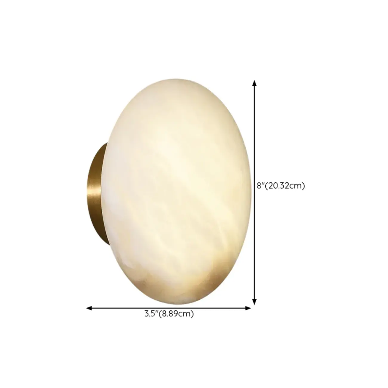 Modern Geometric Metal Wall Light with Gold Finish #size | homeyfad