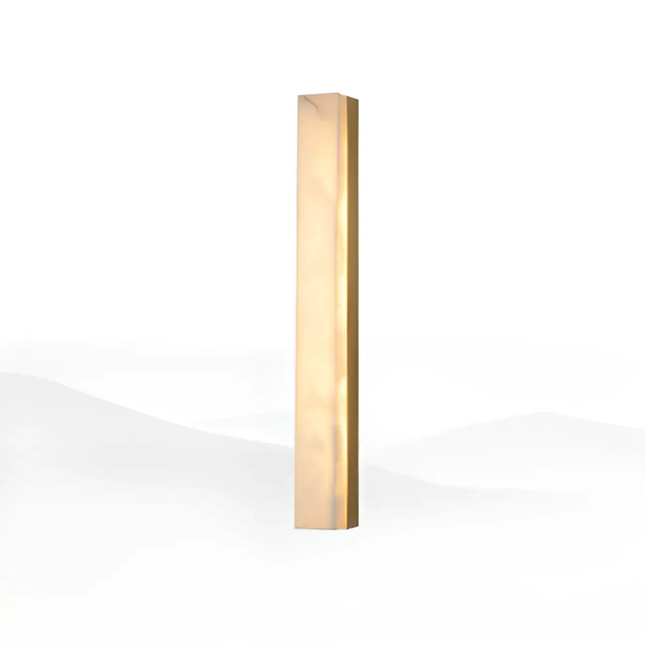 Modern Minimalist Stone Shade Alloy Wall Light Image - 12