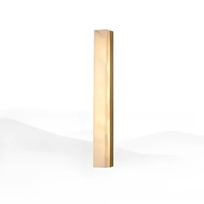 Modern Minimalist Stone Shade Alloy Wall Light Image - 12