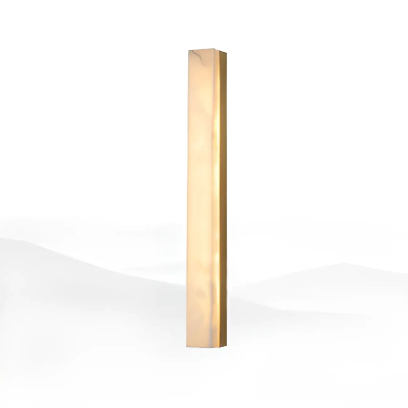 Modern Minimalist Stone Shade Alloy Wall Light Image - 13