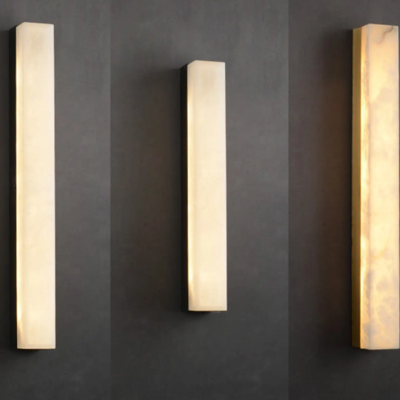 Modern Minimalist Stone Shade Alloy Wall Light Image - 8 | homeyfad