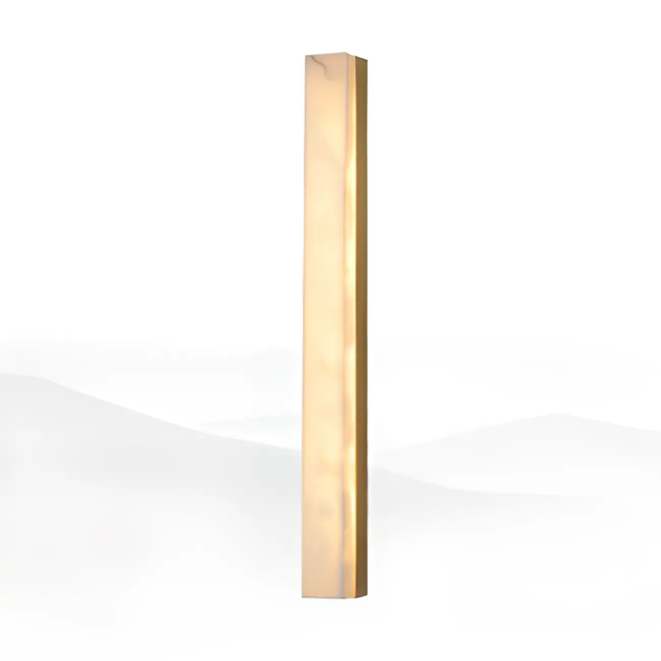 Modern Minimalist Stone Shade Alloy Wall Light Image - 14