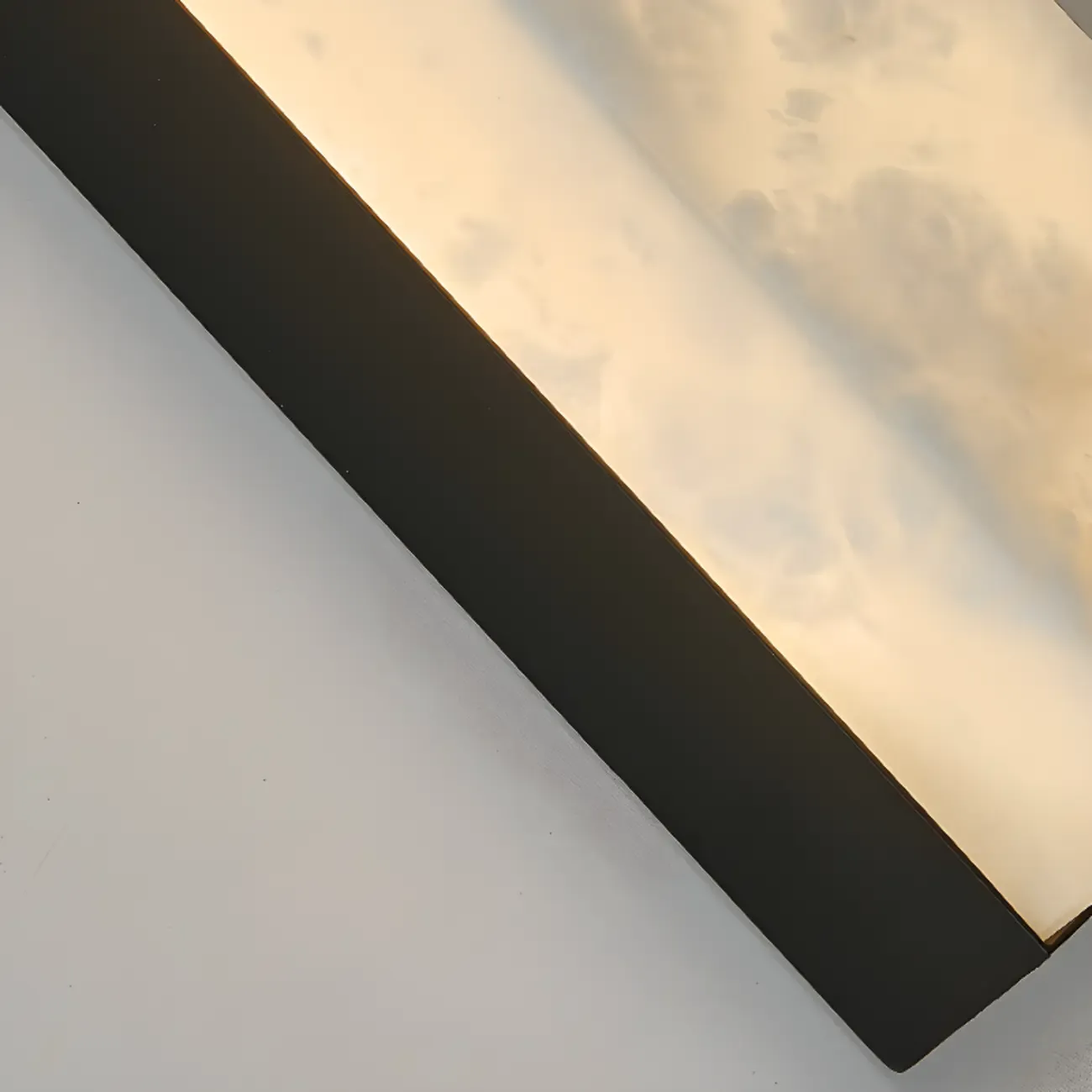 Modern Minimalist Stone Shade Alloy Wall Light Image - 16