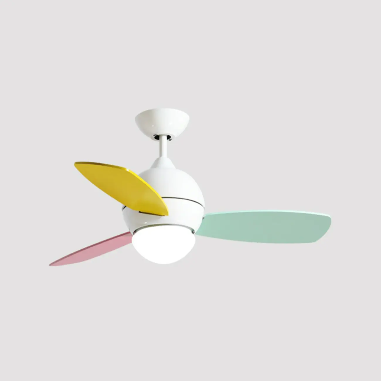 Multicolor Metal Ceiling Fan with LED for Bedroom Image - 8 | homeyfad