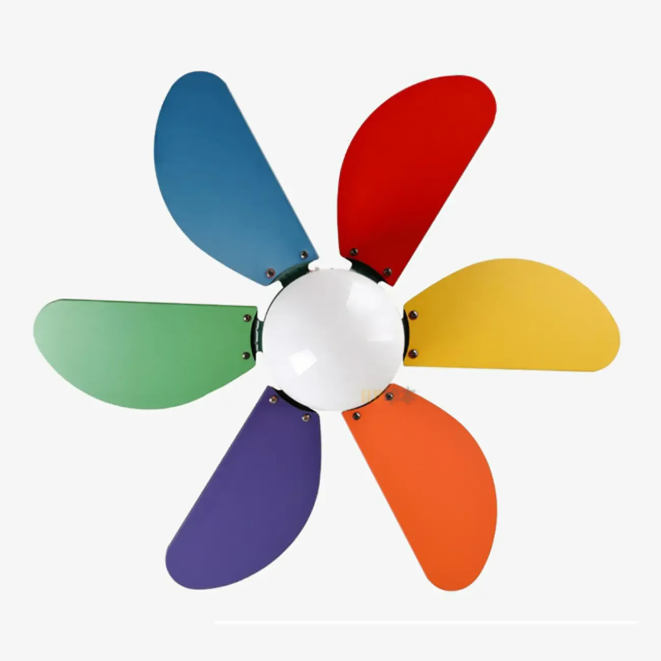 Multicolor Metal Ceiling Fan with LED for Bedroom Image - 10