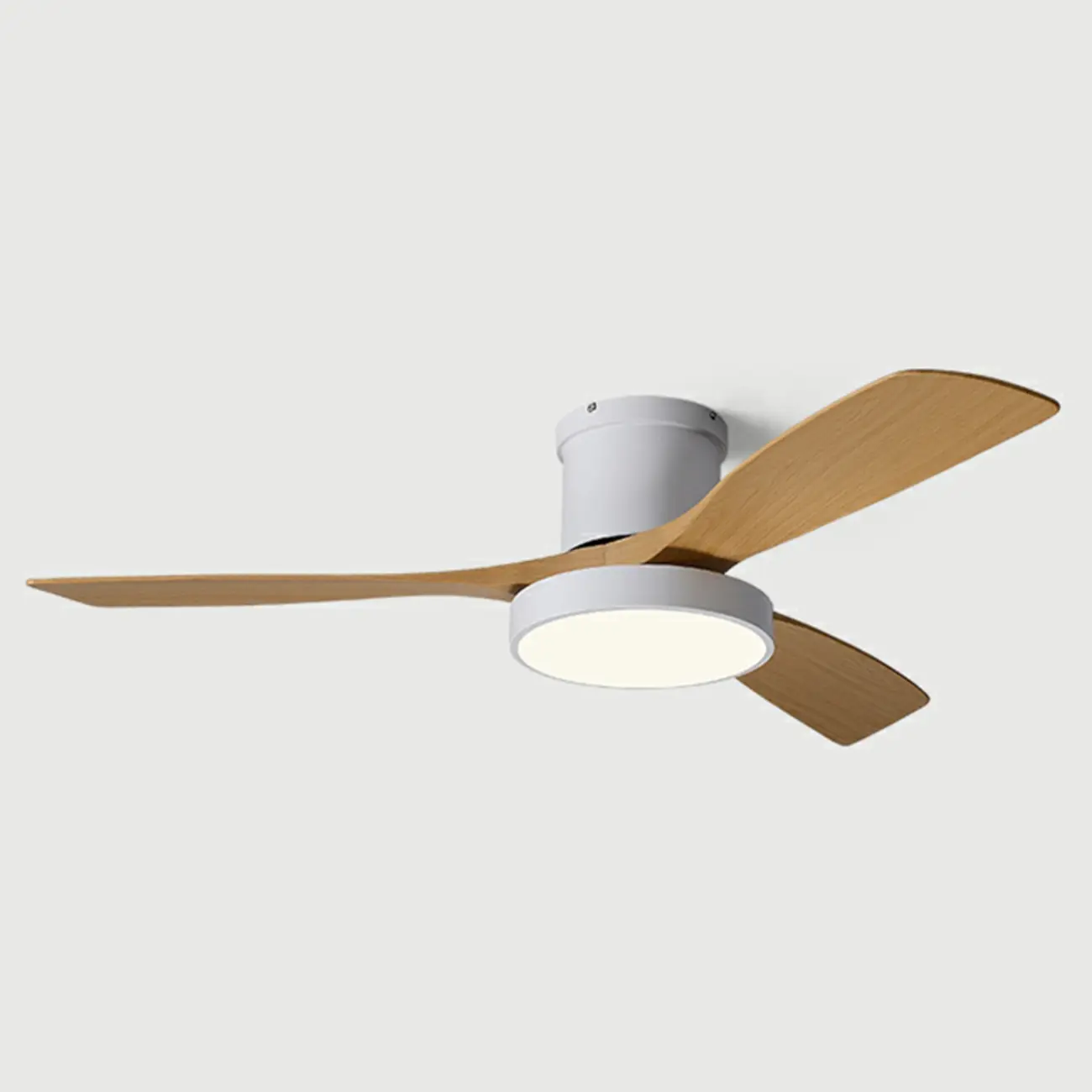 Modern Flush Mount Ceiling Fan Dimmable Light for Living Room | homeyfad