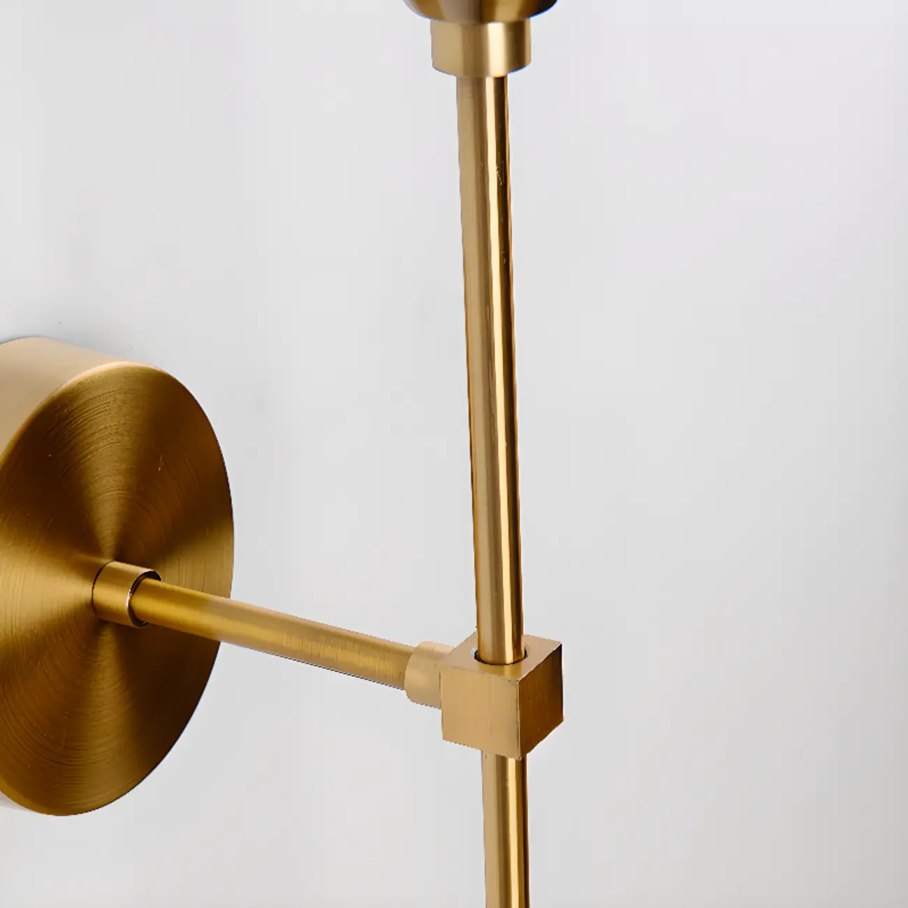 Modern LED Wall Light Grey Globe Glass Metal for Living Room Image - 13 | homeyfad