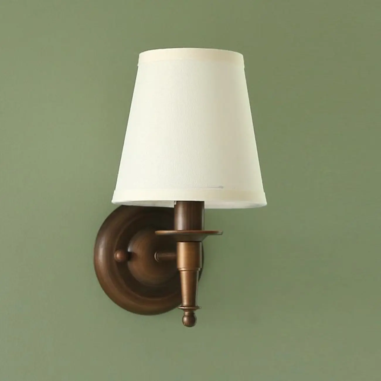 Vintage Matte Bracket Fabric Conical Wall Sconce Image - 9 | homeyfad