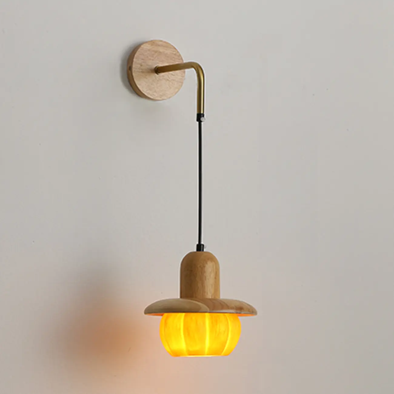 Modern Resin Yellow Shade Wall Light for Residential Use Image - 10 | homeyfad