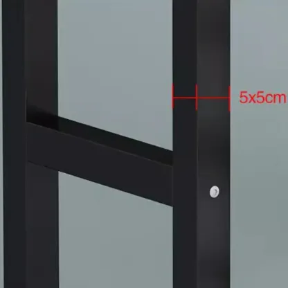 Irregular Natural Wooden Metal Fixed Top Bar Tables Image - 6