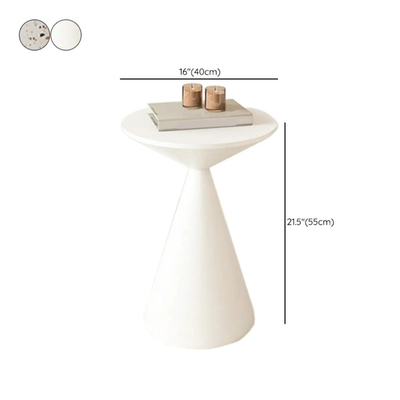 Modern Wood Coffee Table White Marble Base Image - 14 | homeyfad