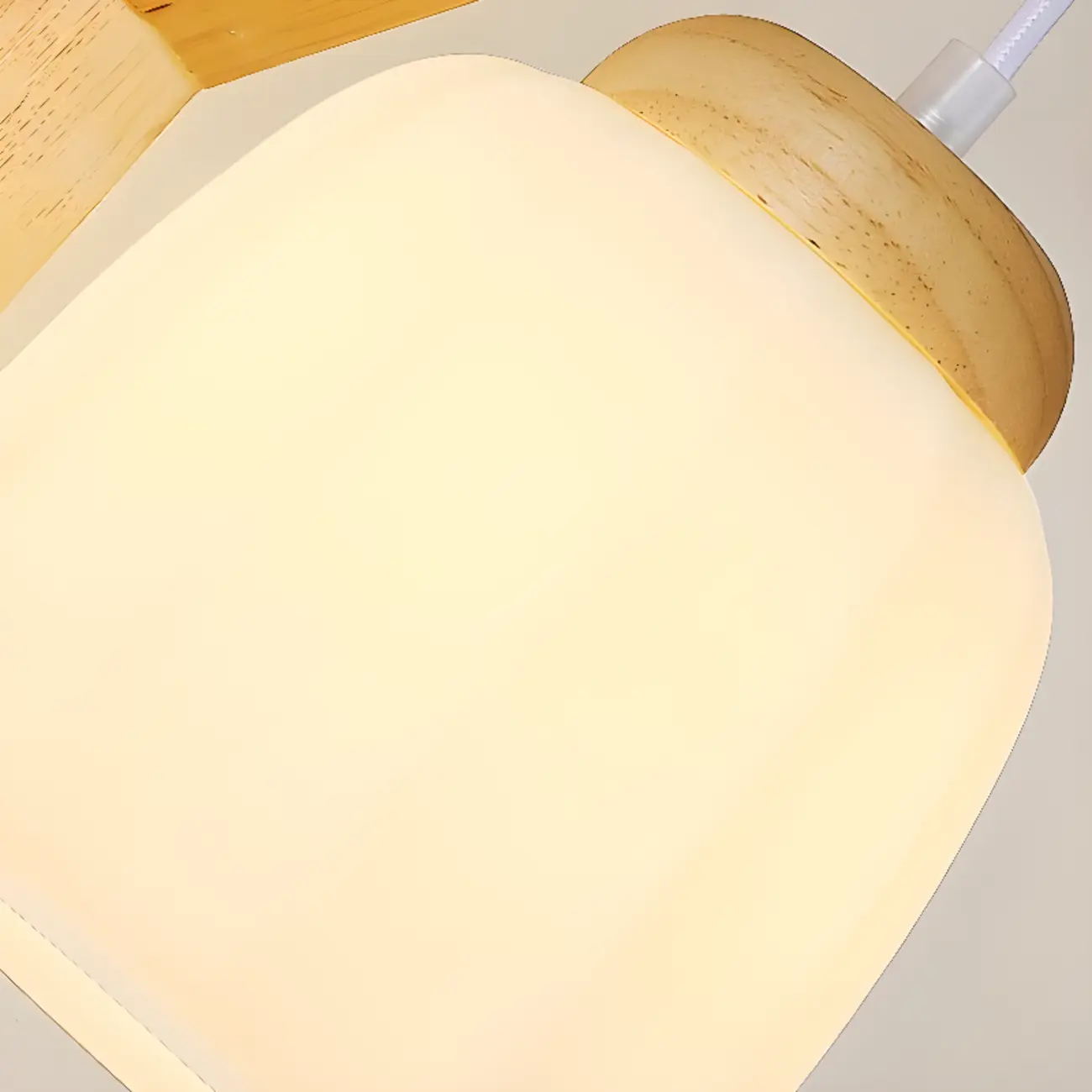 Indoor Mini Wall Sconce with Fabric Shade & Wooden Frame | homeyfad