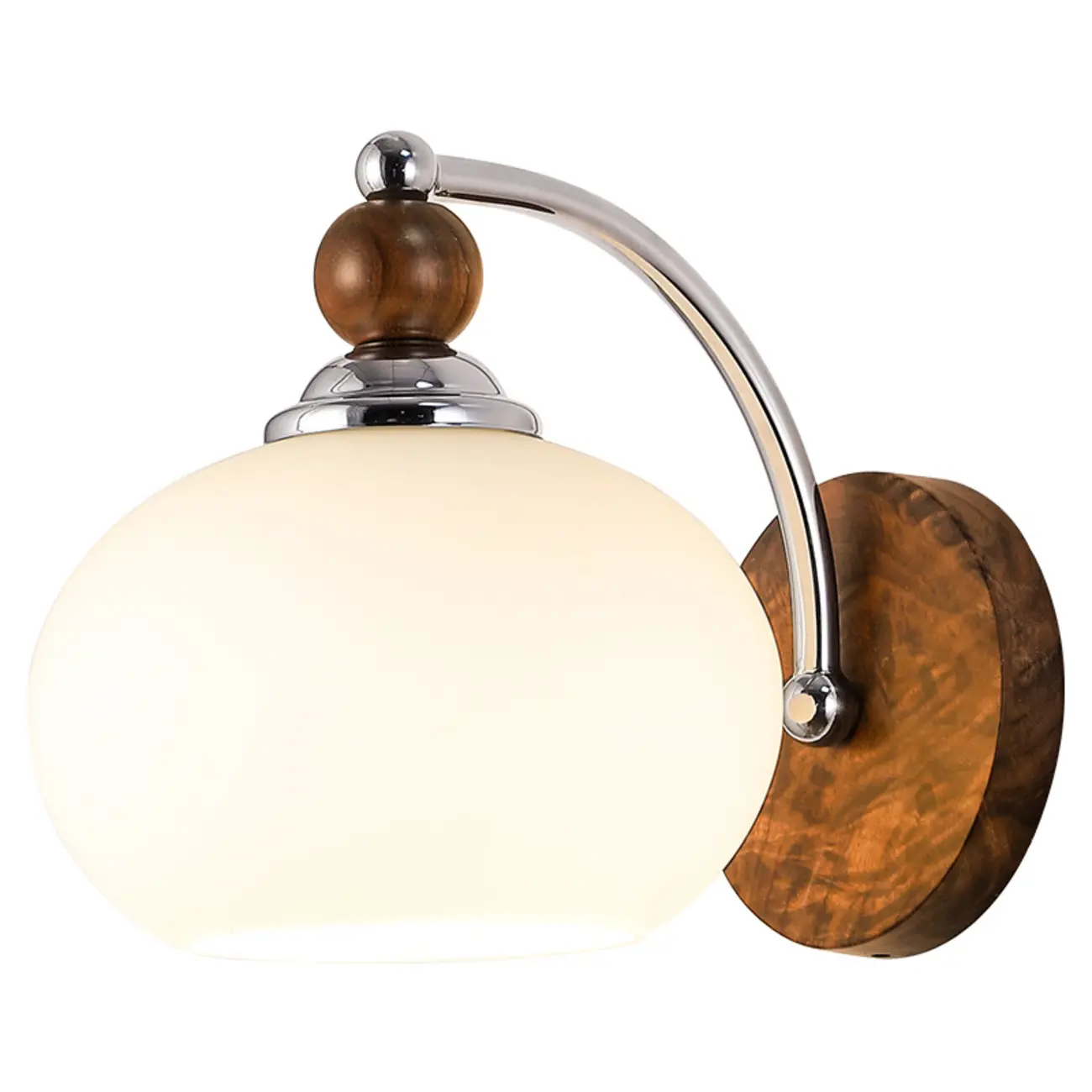  Milk Glass Drum Down Wall Sconce with Lumber and Metal Fixture Image - 5 | homeyfad