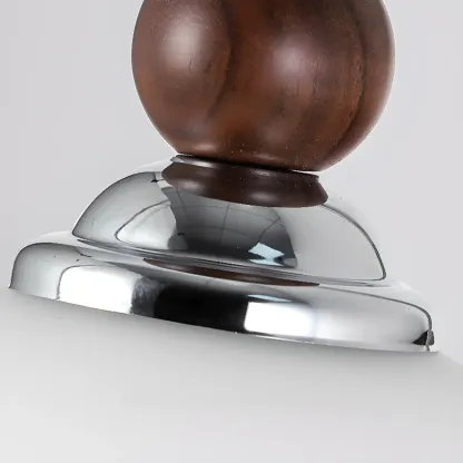  Milk Glass Drum Down Wall Sconce with Lumber and Metal Fixture Image - 7