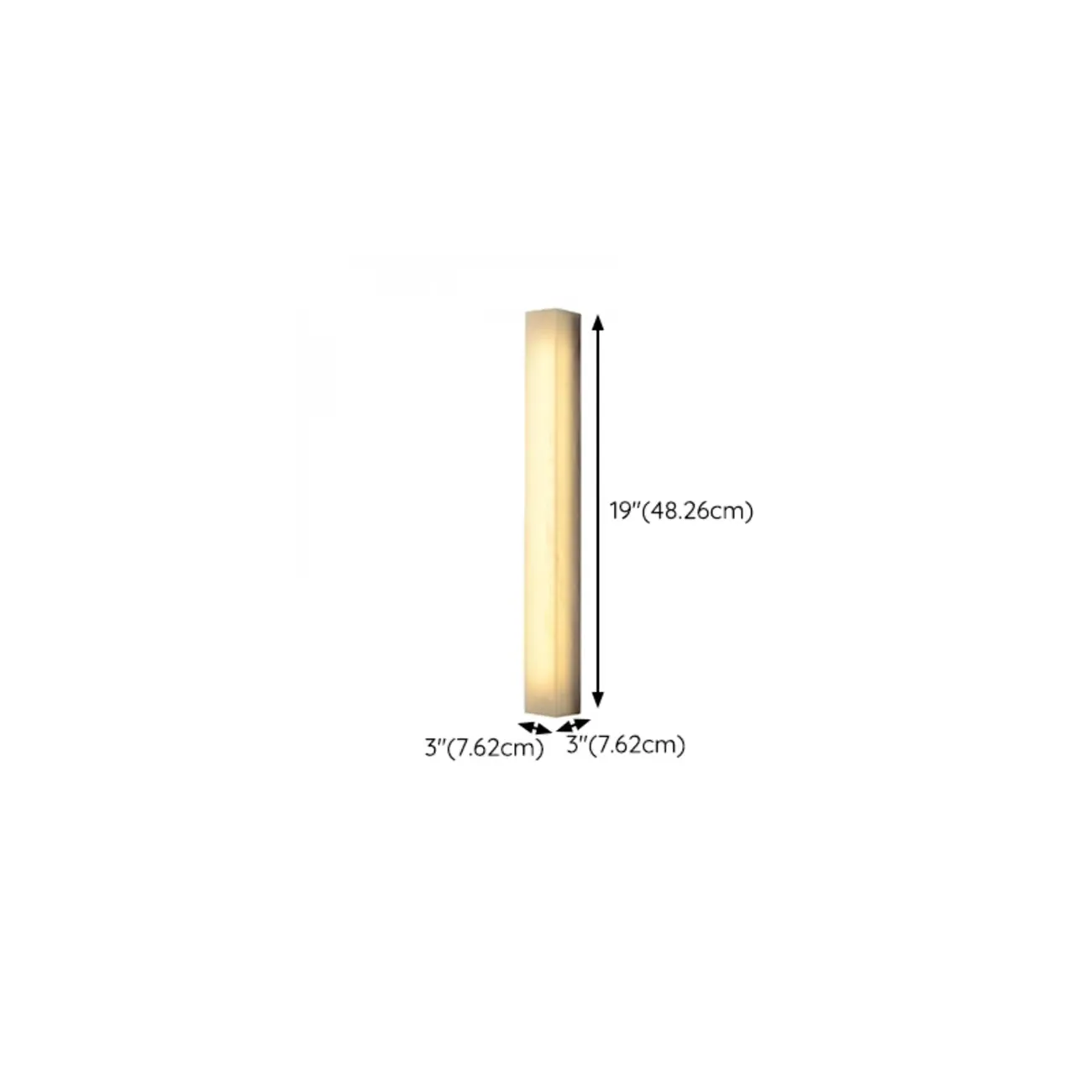 Rectangular Warm Glow Resin Kitchen Island Pendant Light Image - 24