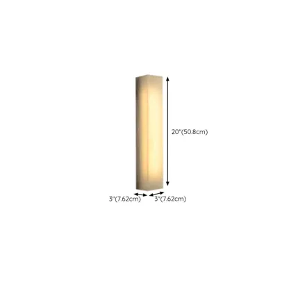 Rectangular Warm Glow Resin Kitchen Island Pendant Light Image - 25