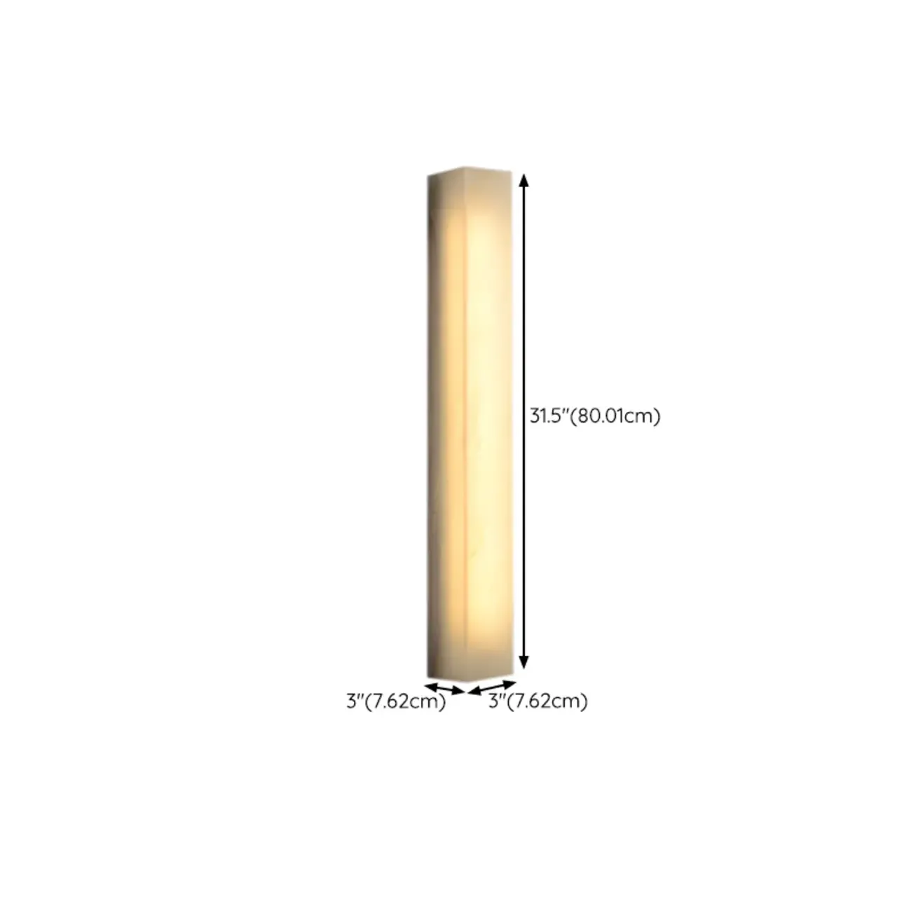 Rectangular Warm Glow Resin Kitchen Island Pendant Light Image - 30