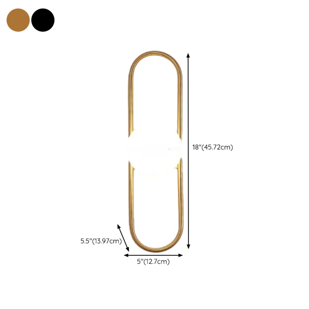 Modern Minimalist Globe Wall Sconce with Circular Ring | homeyfad