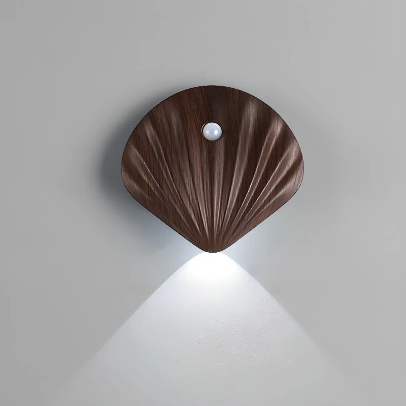 Minimalist Shell-Shape Rechargeable LED Wall Sconce Image - 5 | homeyfad