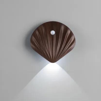 Minimalist Shell-Shape Rechargeable LED Wall Sconce Image - 5
