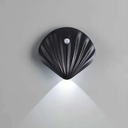 Minimalist Shell-Shape Rechargeable LED Wall Sconce Image - 7