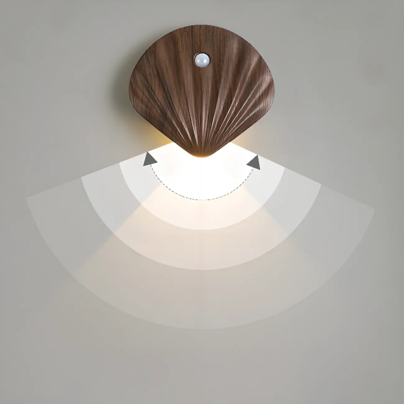 Minimalist Shell-Shape Rechargeable LED Wall Sconce Image - 15 | homeyfad