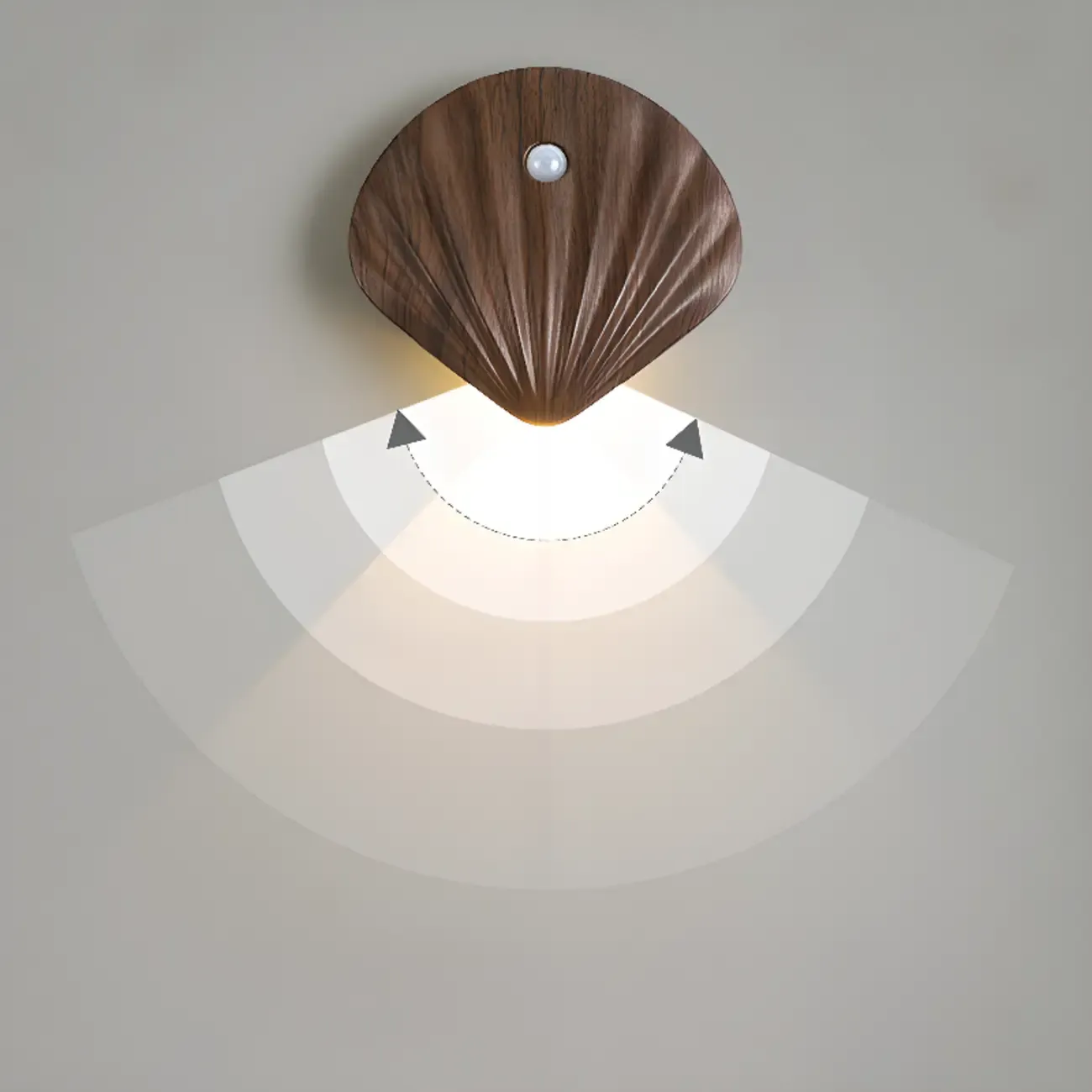 Minimalist Shell-Shape Rechargeable LED Wall Sconce Image - 15