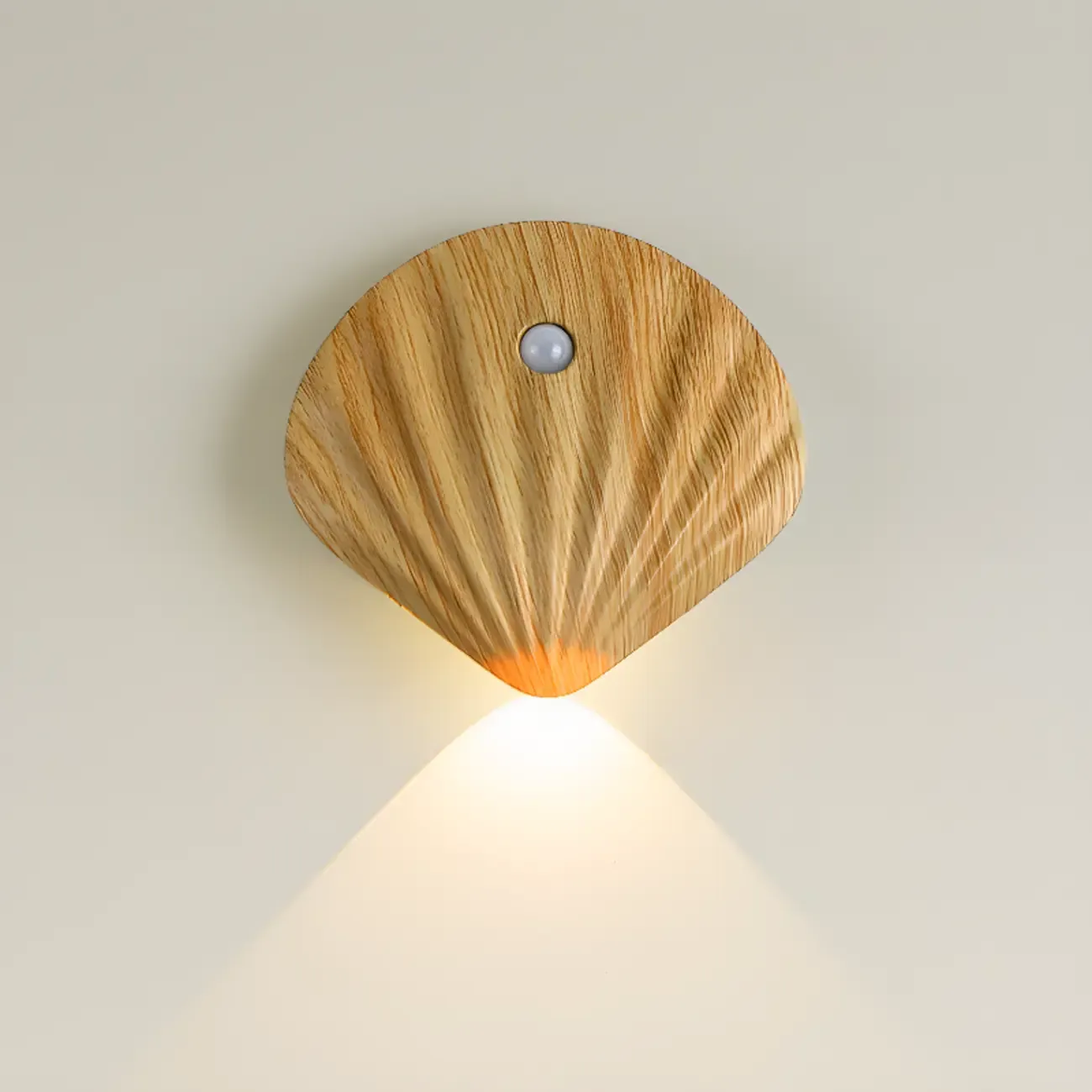 Minimalist Shell-Shape Rechargeable LED Wall Sconce Image - 9