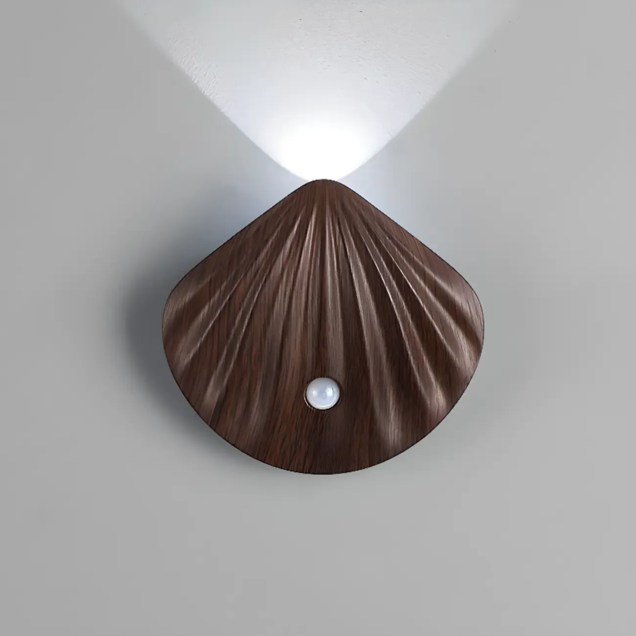 Minimalist Shell-Shape Rechargeable LED Wall Sconce Image - 11