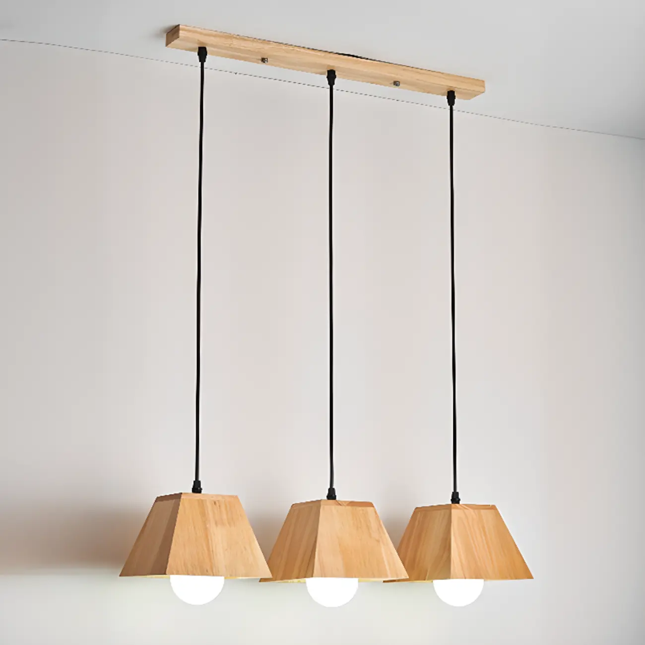 3-Light Modern Wood Island Pendant Light for Kitchen Image - 2 | homeyfad