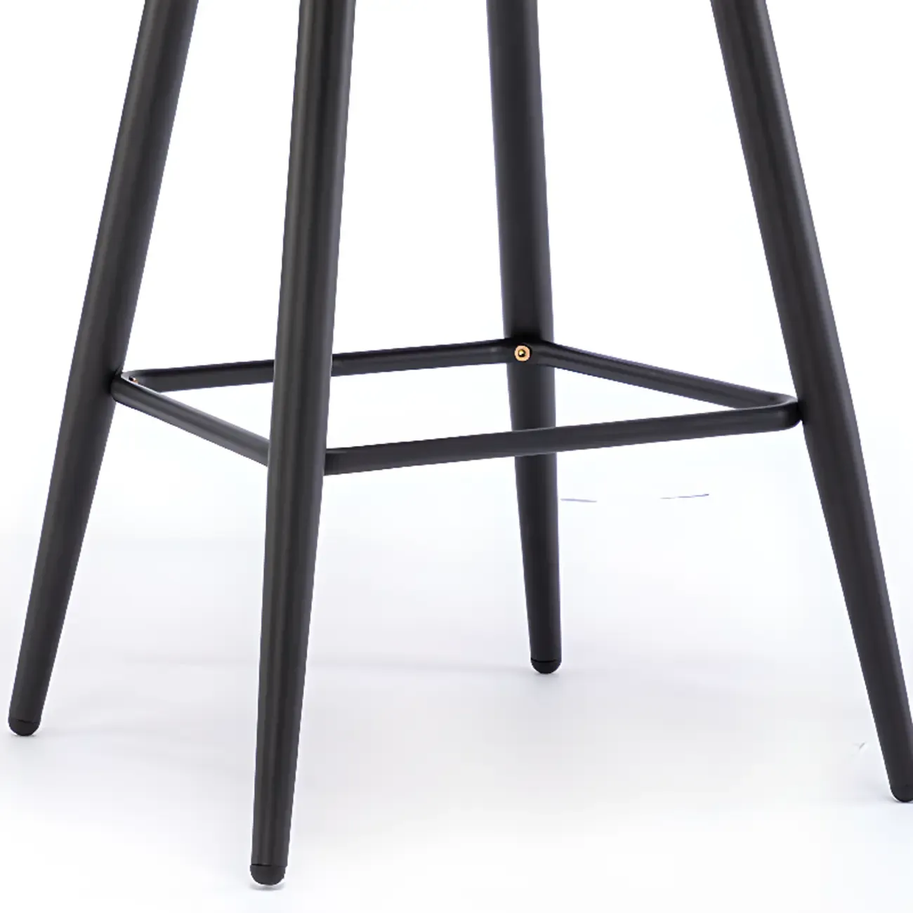 Tufted Four Legs Leather Wingback Counter Bar Stools Image - 12