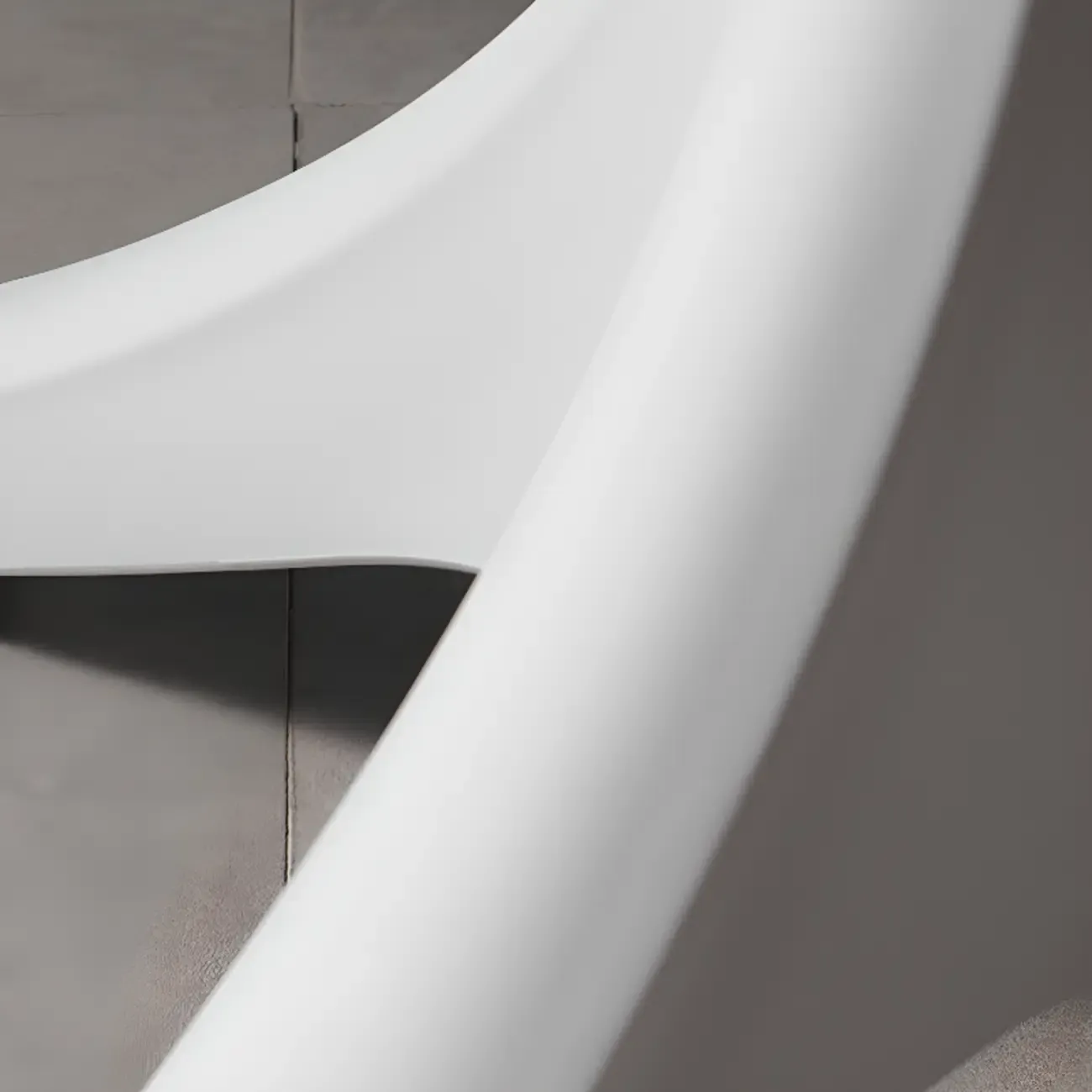 White Round Acrylic Tall Bistro Table Pedestal Base Image - 10