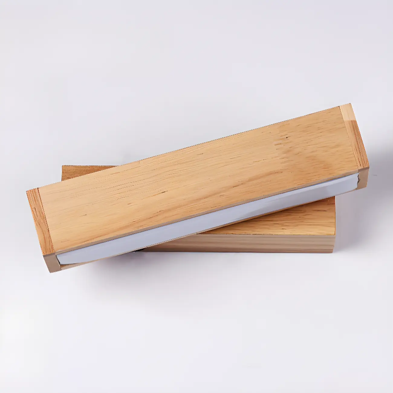 Rotatable Linear Wooden LED Wall Sconce for Bedside Decor | homeyfad