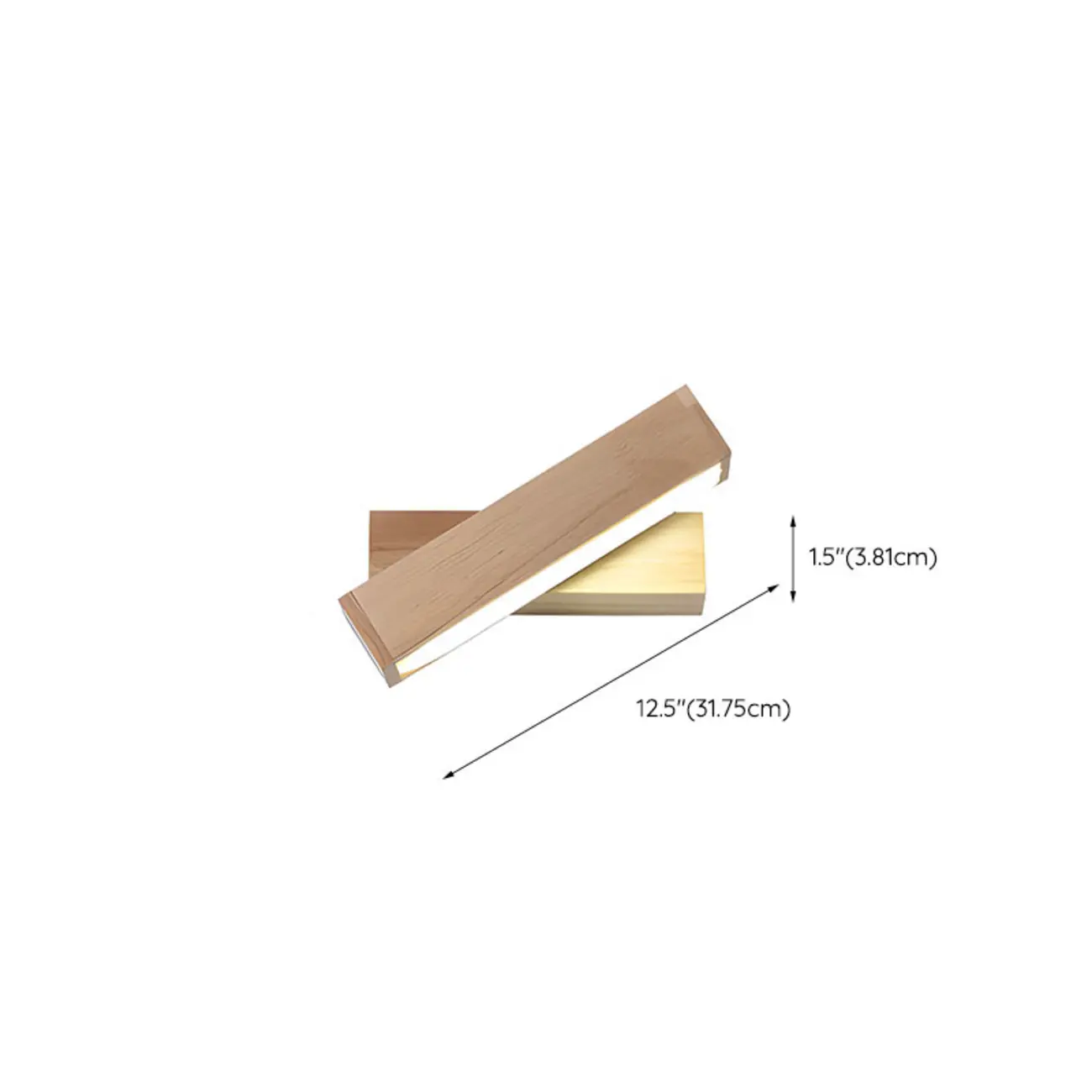 Rotatable Linear Wooden LED Wall Sconce for Bedside Decor | homeyfad