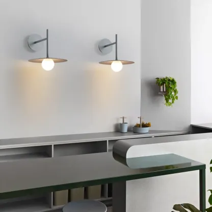 Minimalist Iron Wall Light with Metal Fixture for Living Room Image - 5