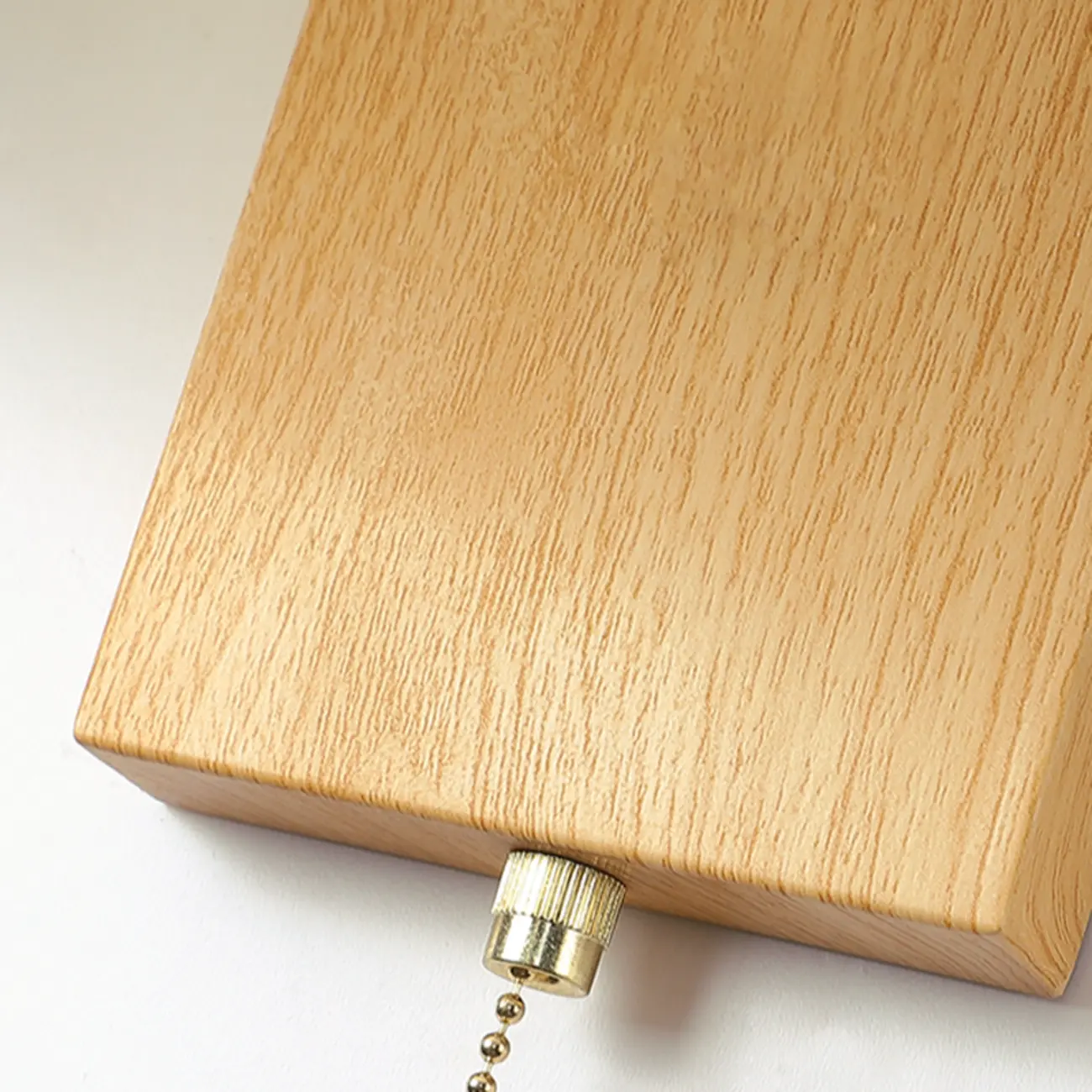 Modern Wooden Wall Light with Pleated Shade for Home Image - 12 | homeyfad