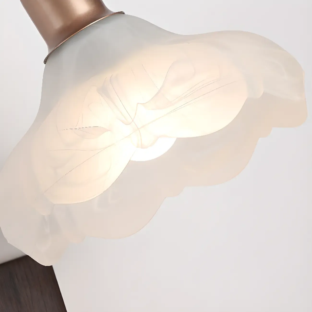 Modern Swing Arm Wall Light with White Glass Shade Image - 21